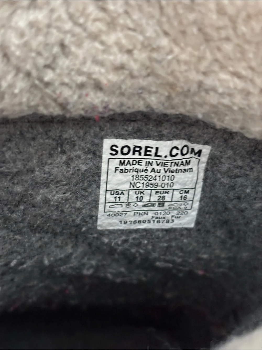 Sorel Kids Black Waterproof Winter Snow Boots Size 11